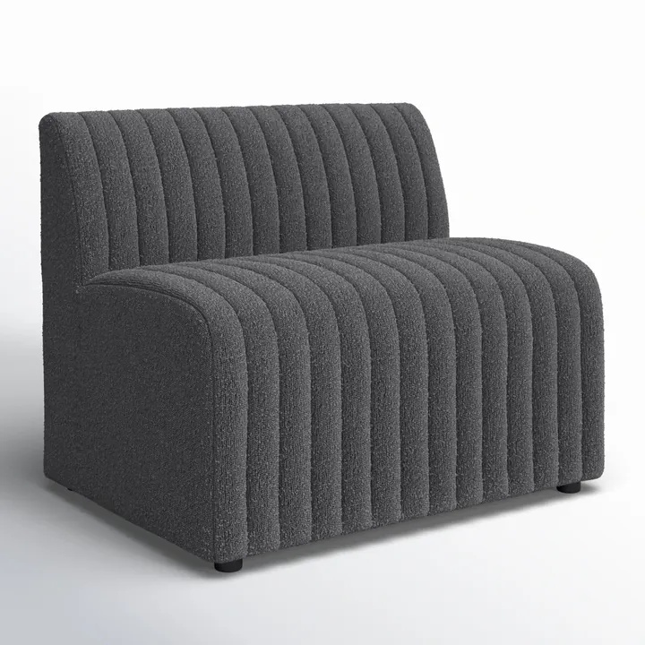 Обеденная скамья Brandt 98 см с обивкой букле 3