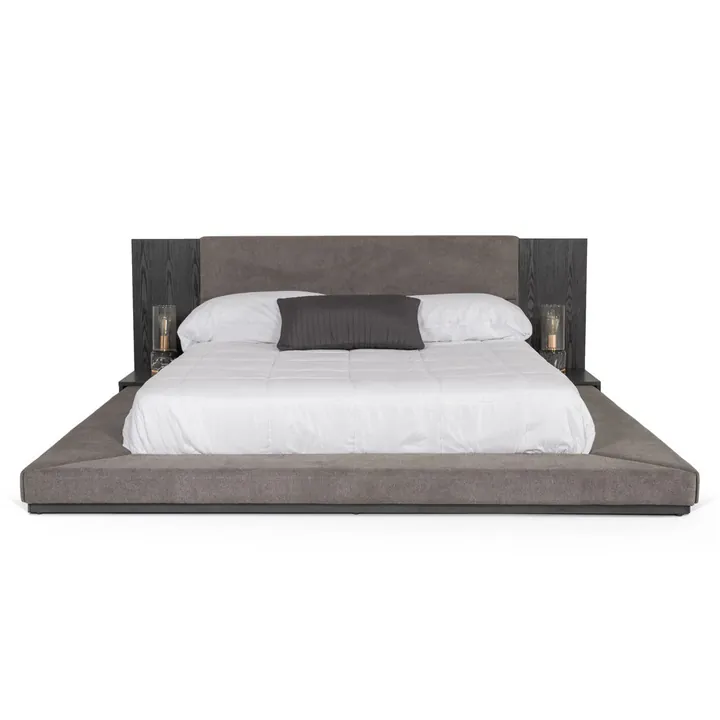 Кровать Amalie 260×244 см обитая с встроенными тумбами 3