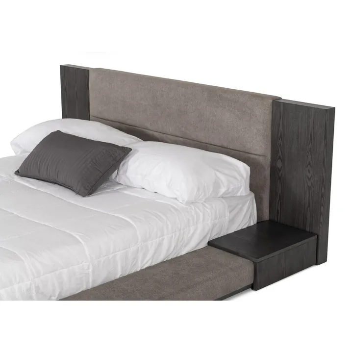 Кровать Amalie 260×244 см обитая с встроенными тумбами 4
