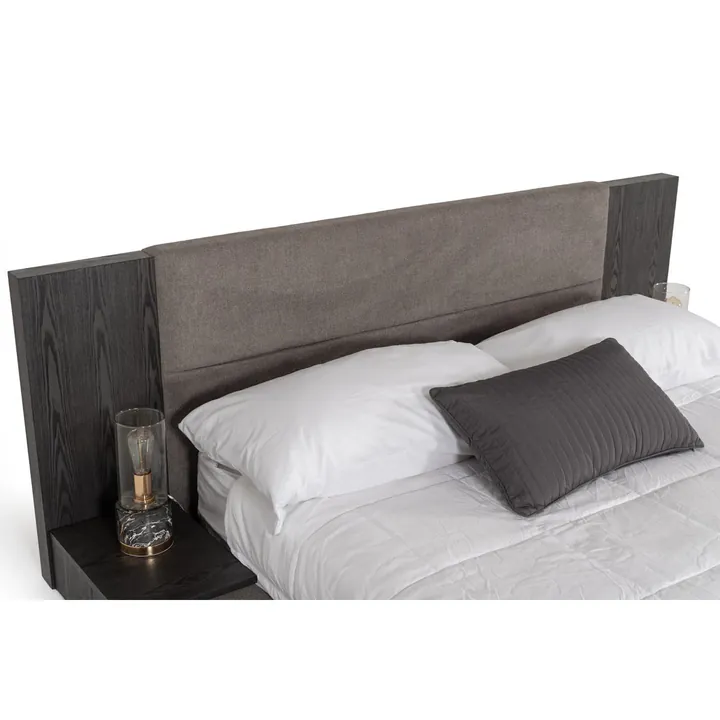 Кровать Amalie 260×244 см обитая с встроенными тумбами 5