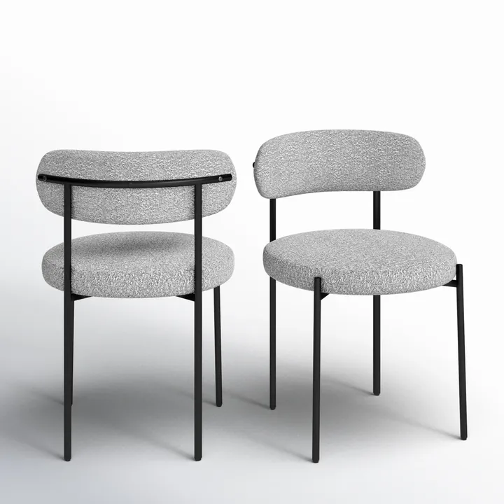 Стул Sherwood 76×56×53 см с цельной спинкой букле 2 шт 3