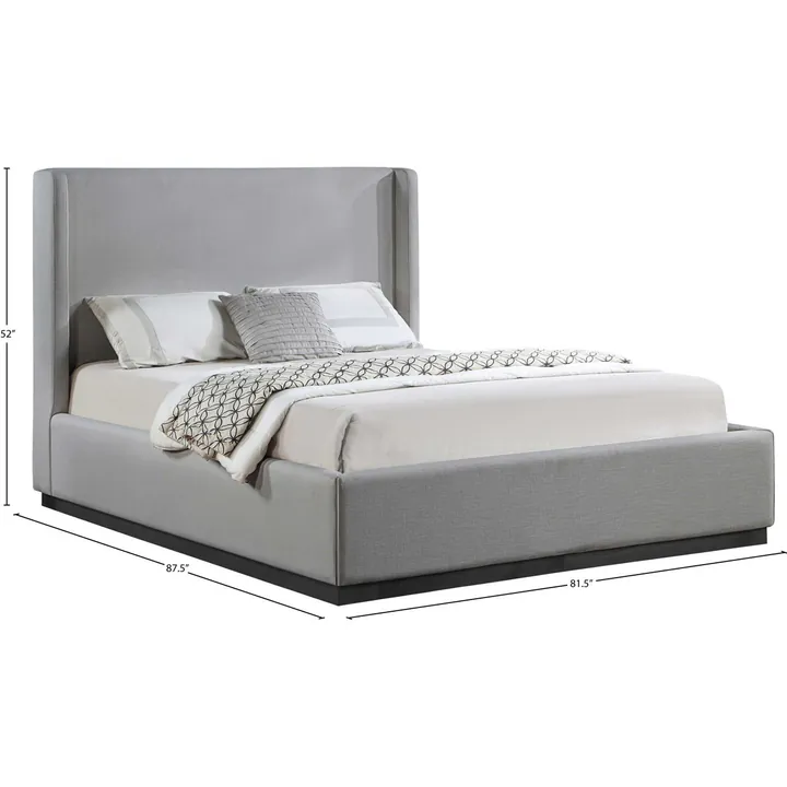 Кровать Earby 207×222×132 см обитая King размер 6