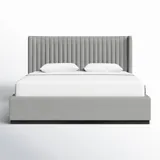 Кровать Chamblis 207×222×132 см обитая с крыльями King размер