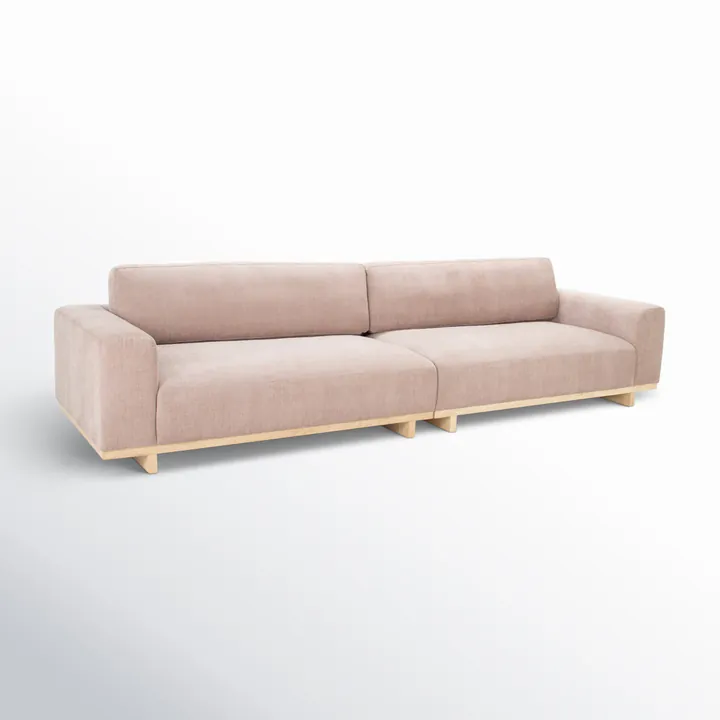 Диван Kesya 318×96×79 см обитый бархатом из массива 2