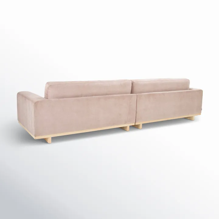 Диван Kesya 318×96×79 см обитый бархатом из массива 3