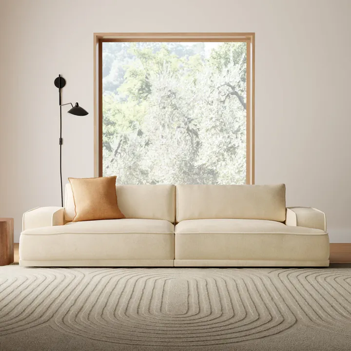 Диван Rion 260×107×107 см с углубленными подлокотниками из массива 2