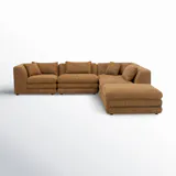 Угловой диван Donia 400×200×200 см модульный обитый 5 предметов