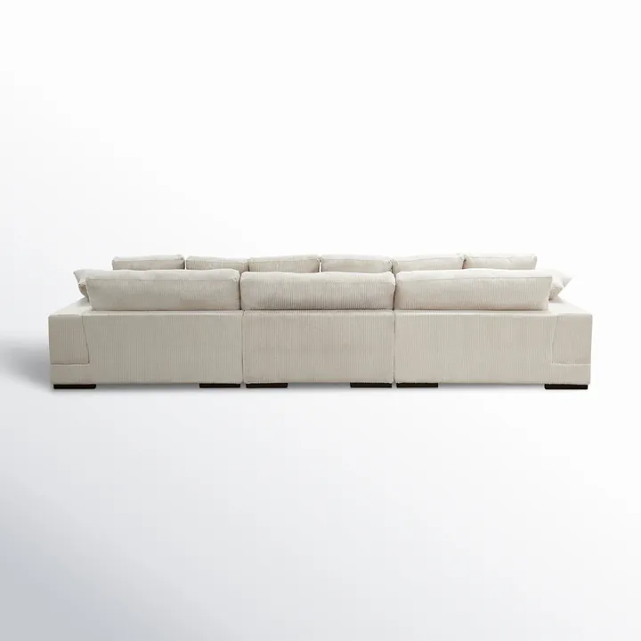 Угловой диван Lonsdale 375×168×86 см обитый кордрой из массива 3