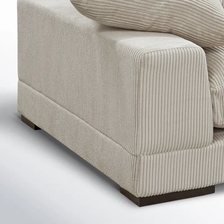Угловой диван Lonsdale 375×168×86 см обитый кордрой из массива 6
