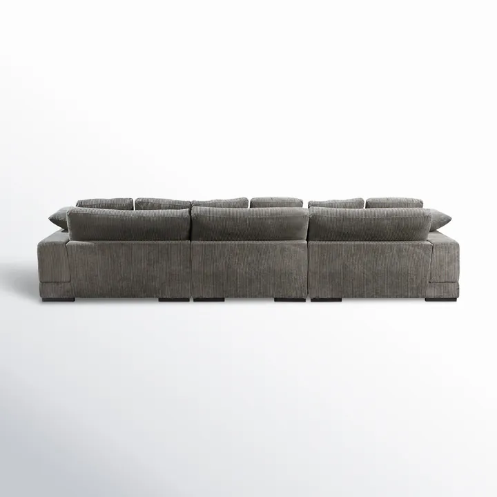 Угловой диван Lonsdale 375×168×86 см обитый кордрой из массива 3