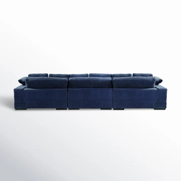 Угловой диван Lonsdale 375×168×86 см обитый кордрой из массива 3