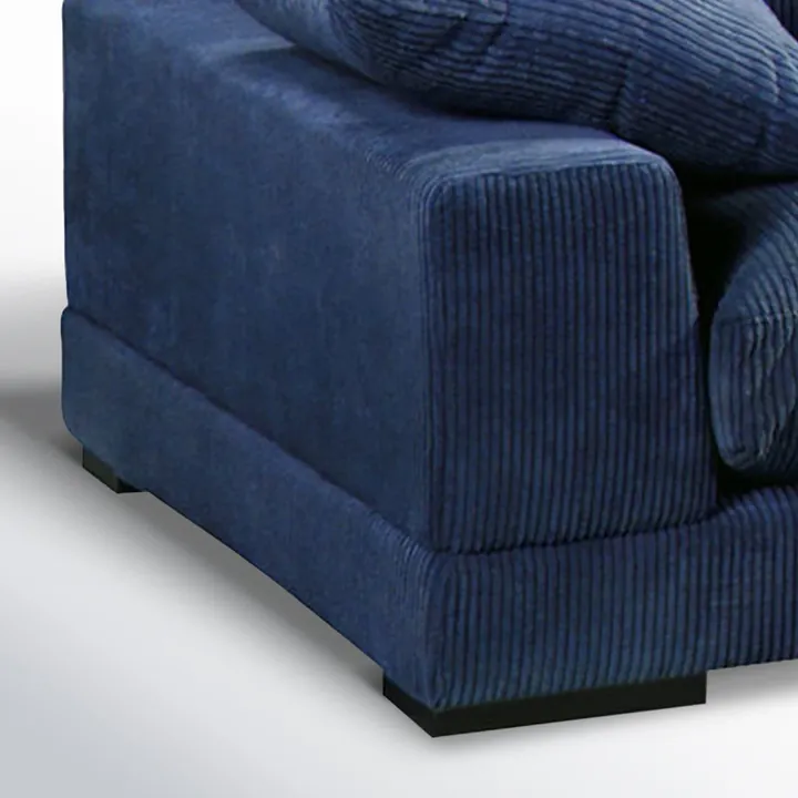 Угловой диван Lonsdale 375×168×86 см обитый кордрой из массива 6