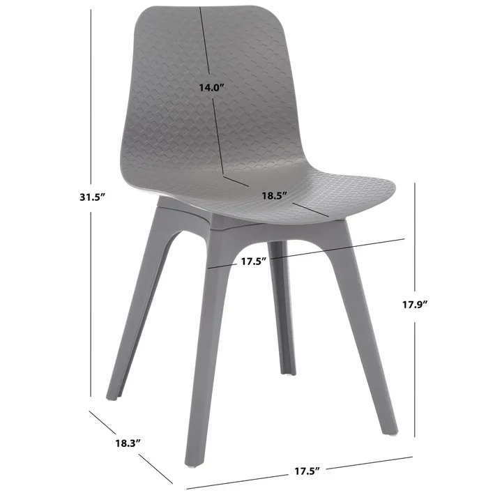 Стулья Brin 80×44×46 см пластиковые обеденные комплект 2 штуки 11