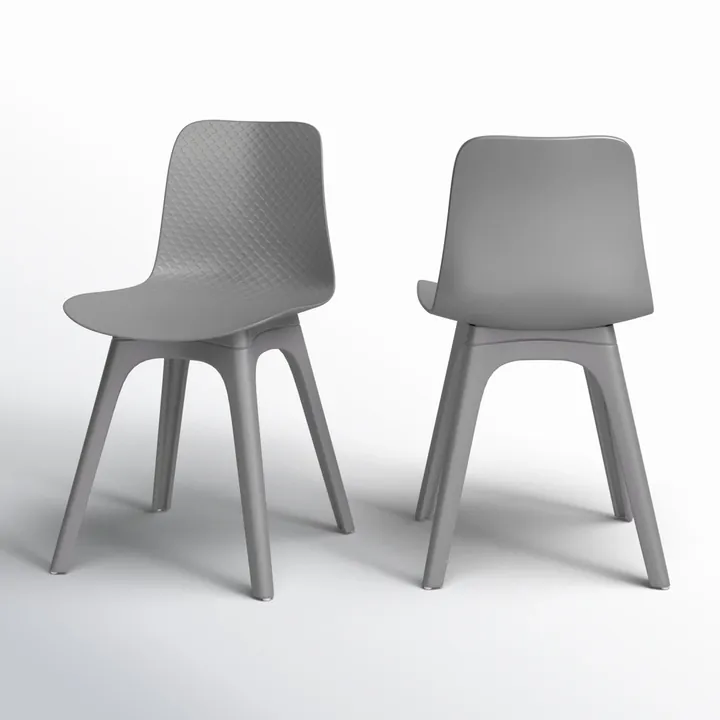 Стулья Brin 80×44×46 см пластиковые обеденные комплект 2 штуки 4