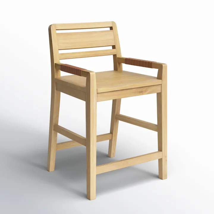 Барный стул Trevino 94×61×61 см современный из массива 2