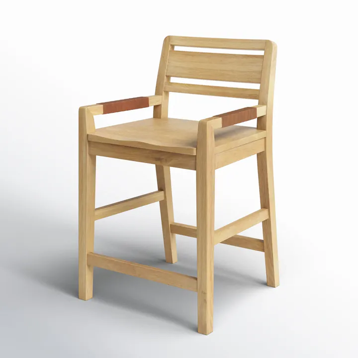 Барный стул Trevino 94×61×61 см современный из массива 3