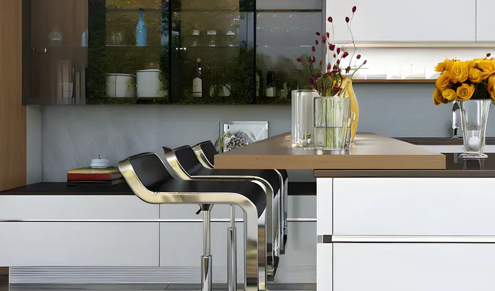 Кухня Gloss White 8