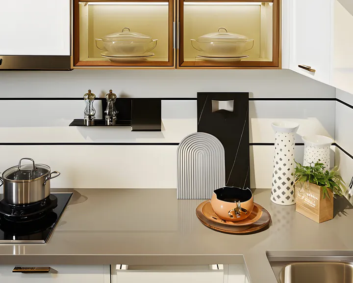Кухня Gold White 4