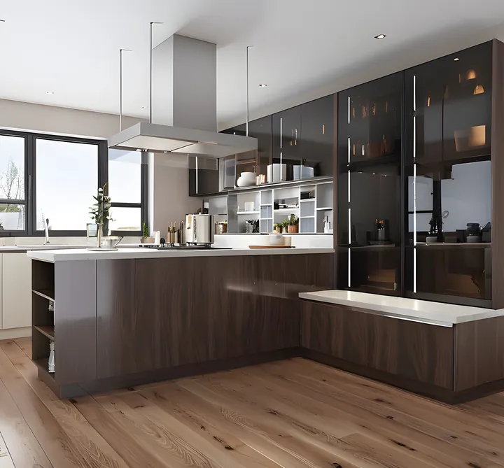Кухня Brown Gloss 4