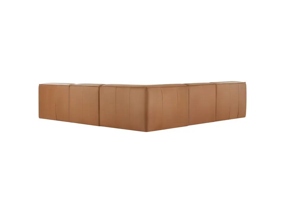 Угловой диван Jaye 282×300 см модульный из натуральной кожи 5 предметов 7