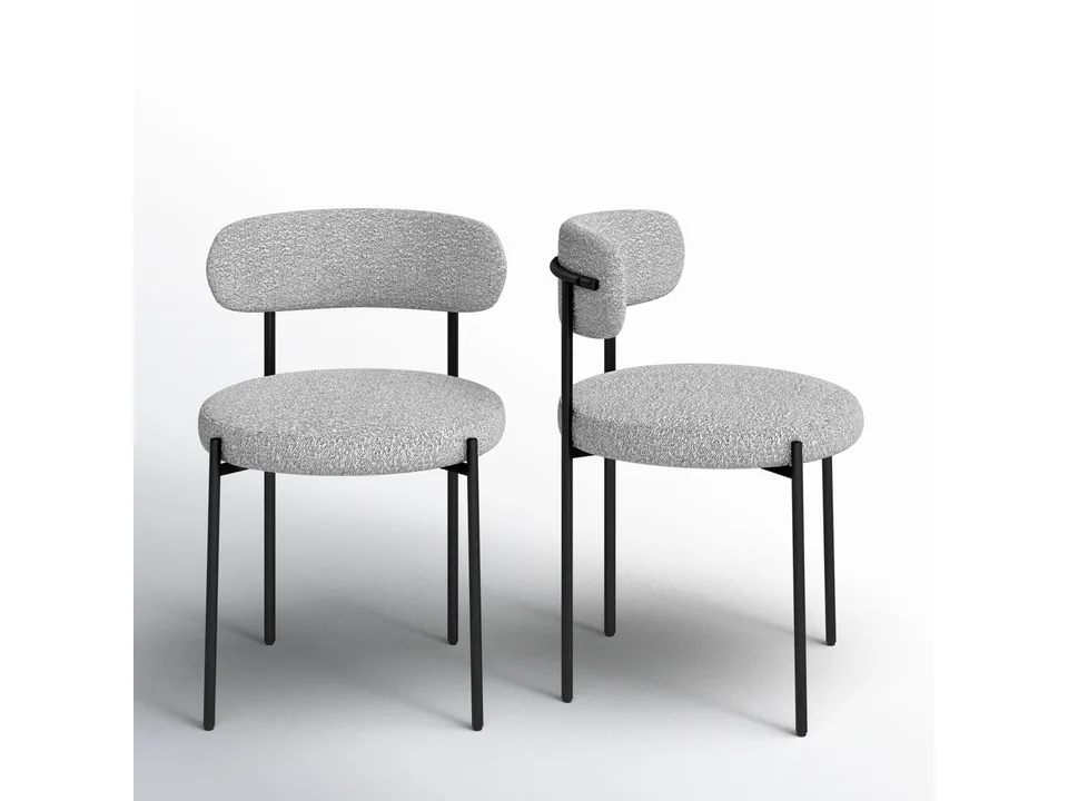 Стул Sherwood 76×56×53 см с цельной спинкой букле 2 шт 1