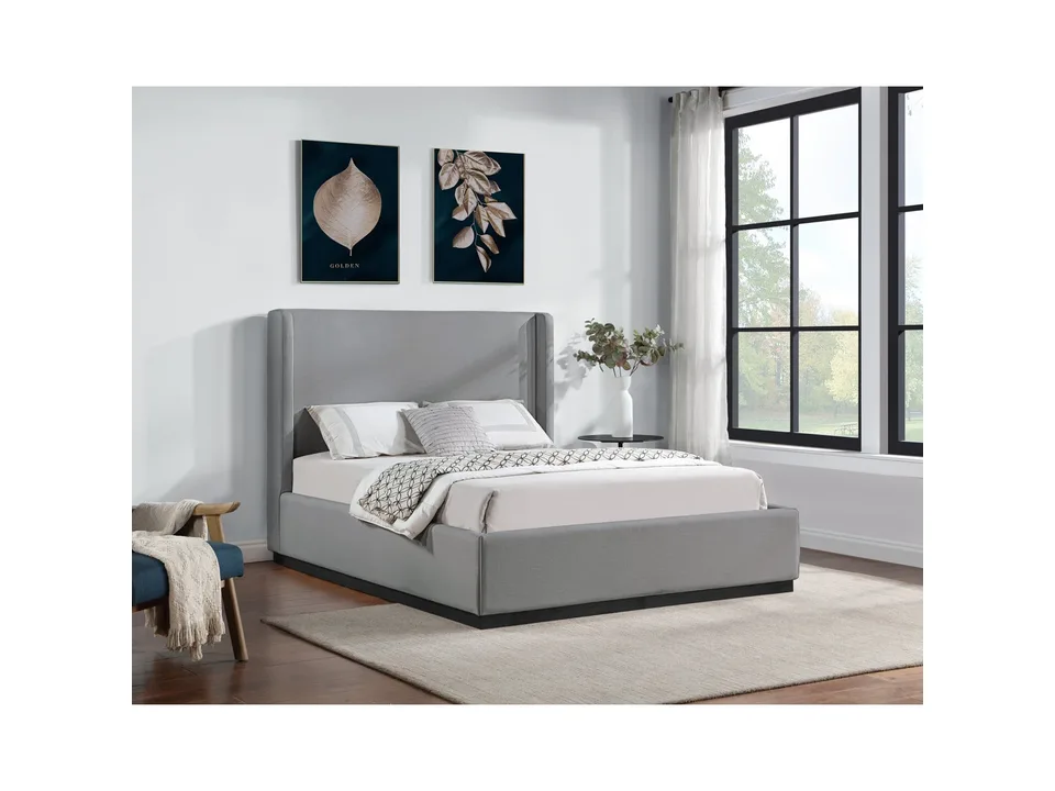 Кровать Earby 207×222×132 см обитая King размер 2