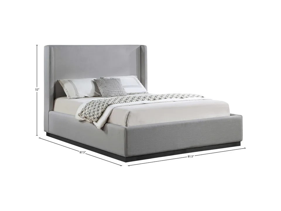 Кровать Earby 207×222×132 см обитая King размер 6
