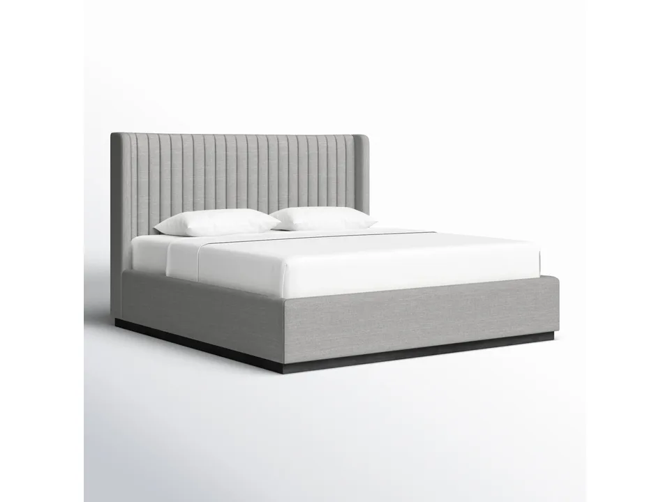 Кровать Chamblis 207×222×132 см обитая с крыльями King размер 4