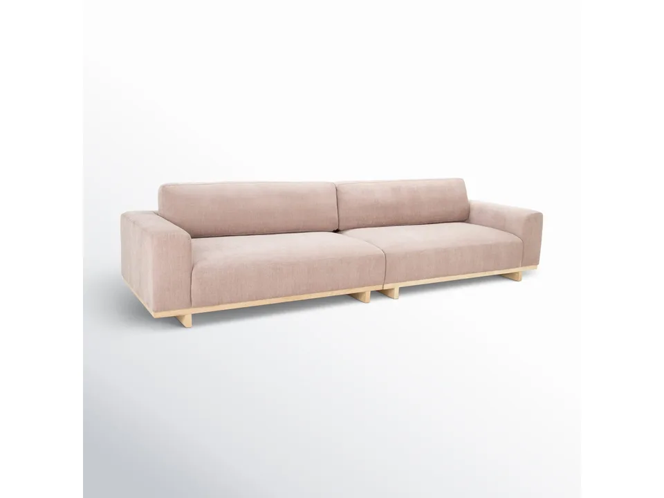 Диван Kesya 318×96×79 см обитый бархатом из массива 2