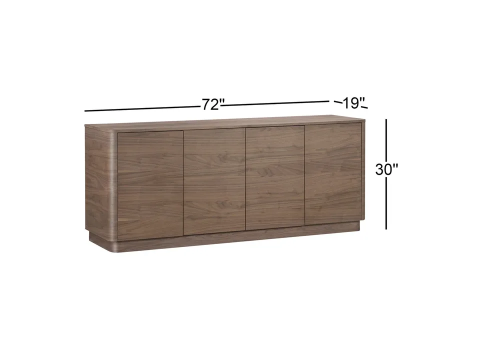 Сервант Mille 183×48×76 см из массива 4 двери 7