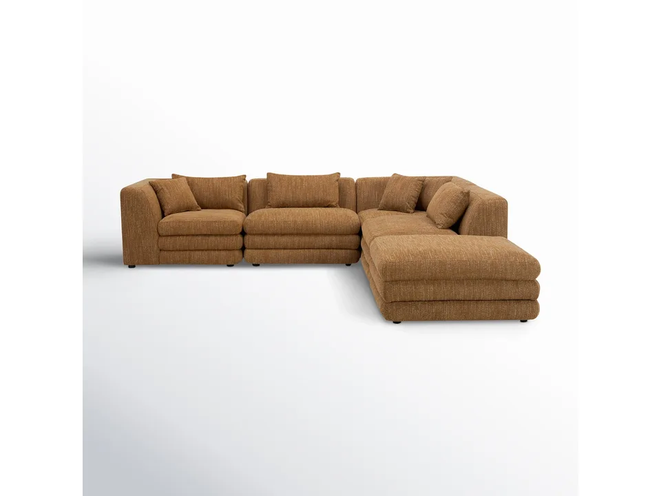 Угловой диван Donia 400×200×200 см модульный обитый 5 предметов 1