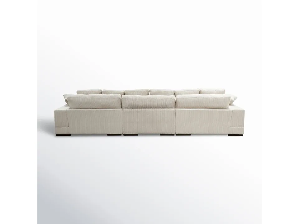 Угловой диван Lonsdale 375×168×86 см обитый кордрой из массива 3