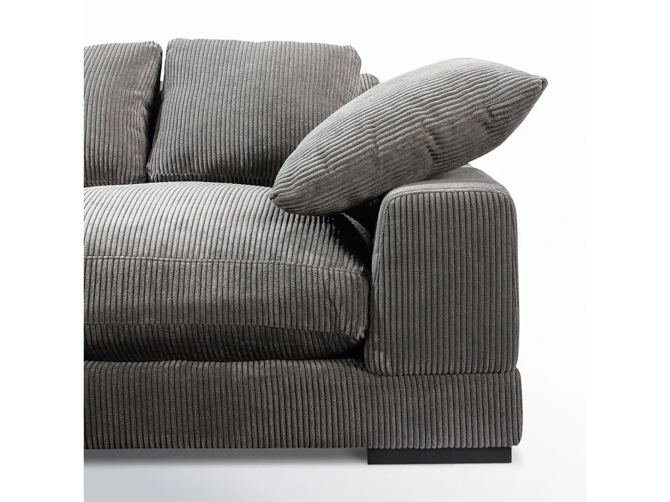 Угловой диван Lonsdale 375×168×86 см обитый кордрой из массива 4