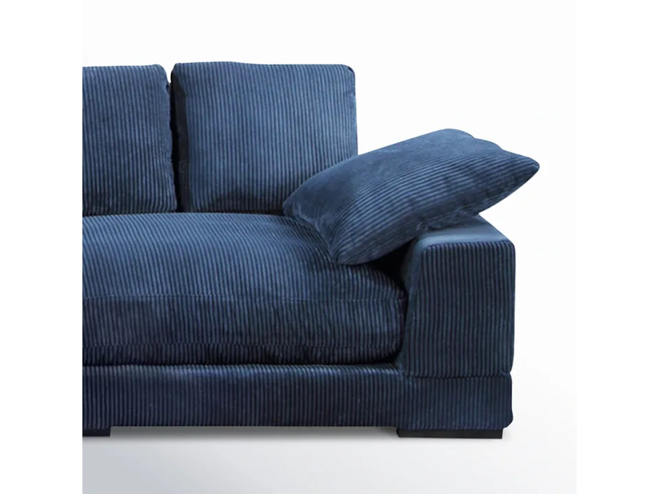 Угловой диван Lonsdale 375×168×86 см обитый кордрой из массива 4