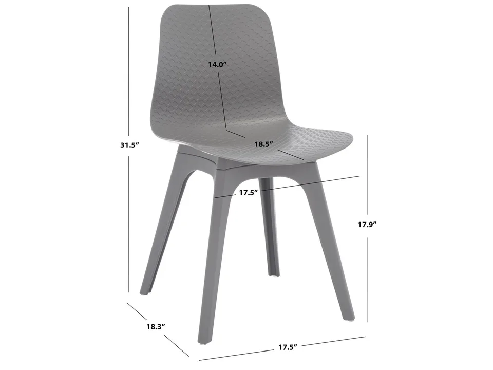 Стулья Brin 80×44×46 см пластиковые обеденные комплект 2 штуки 11