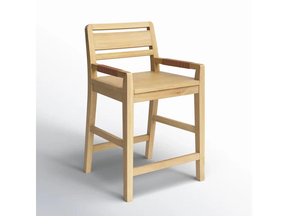 Барный стул Trevino 94×61×61 см современный из массива 2