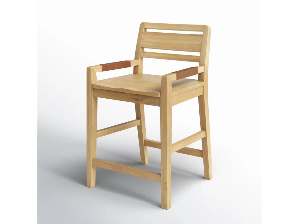 Барный стул Trevino 94×61×61 см современный из массива 3