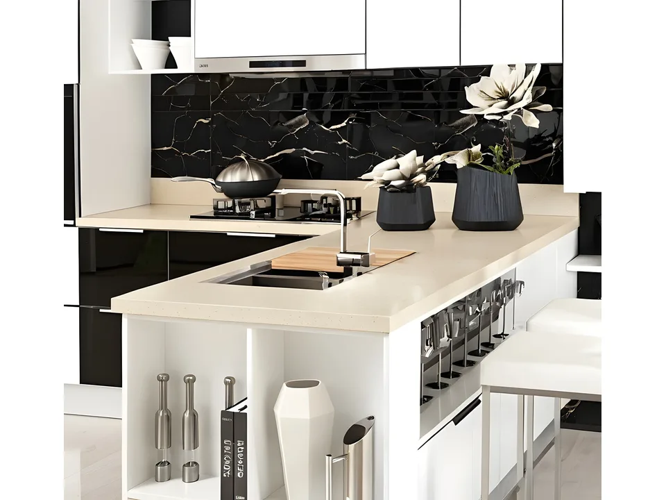 Кухня Glass White 3