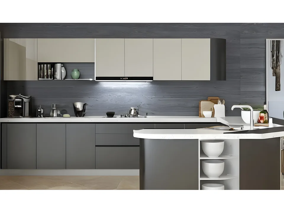 Кухня Mirror Grey 1
