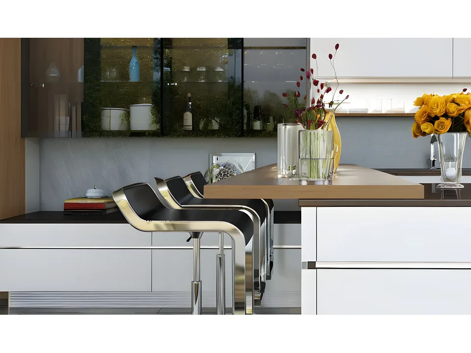 Кухня Gloss White 8
