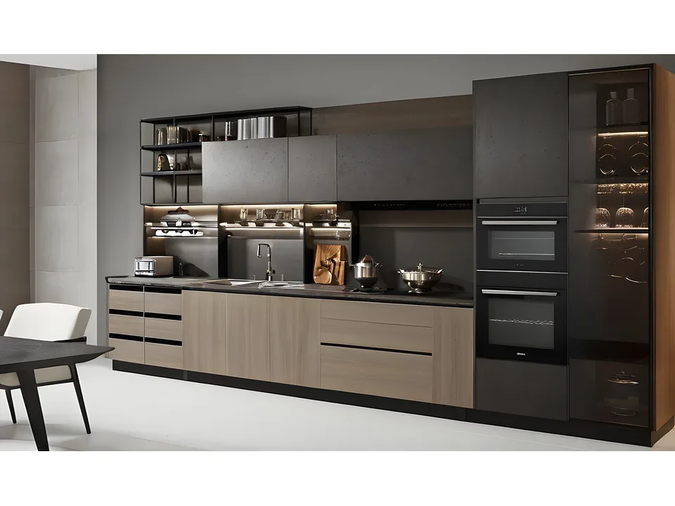 Кухня Grey Wood 1